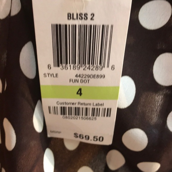 INC Polka Dots Crisscross Front Blouse - Picture 4 of 5